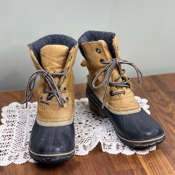 Sorel Winter Fancy Lace II Boot Boot Over Ankle 9.5 - Picture 1 of 12